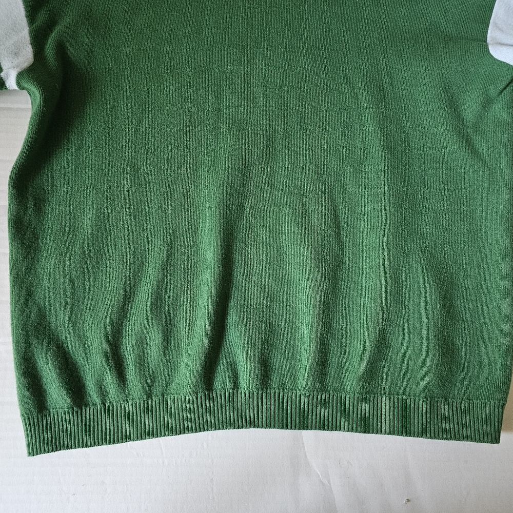 La Ligne X Target Mock Turtleneck Sweater Size M Green Stripe Sleeve - Picture 6 of 12